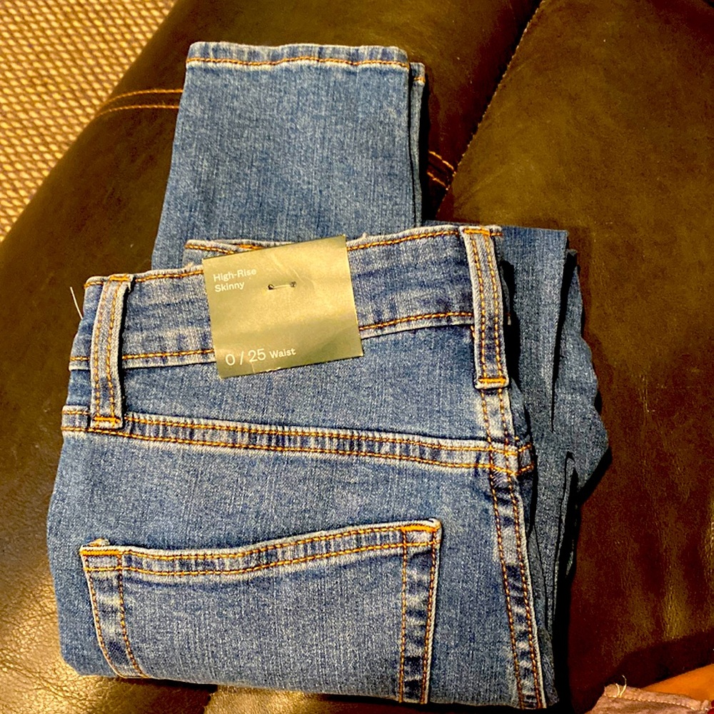 High rise skinny pants